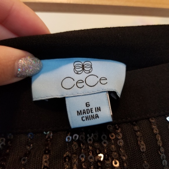 CeCe Sequin Mini Skirt - Picture 4 of 4